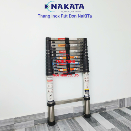 Thang Rút Đơn Inox Đai Đen Nakita TM138