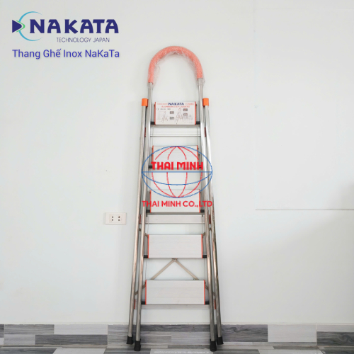 Thang Ghế Gia Đình Tay Vịn Inox Màu Cam Nakata VN105B
