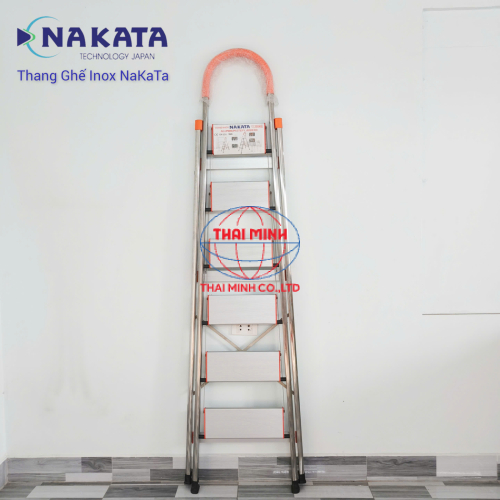 Thang Ghế Gia Đình Tay Vịn Inox Màu Cam Nakata VN106B