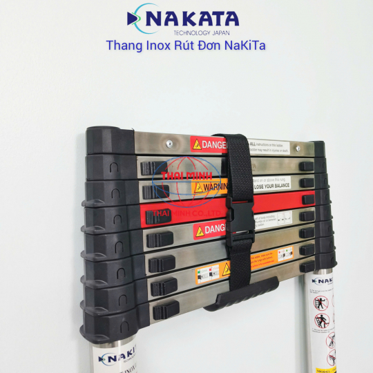 Thang Rút Đơn Inox Đai Đen Nakita TM126