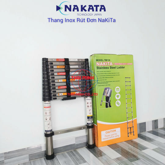 Thang Rút Đơn Inox Đai Đen Nakita TM138