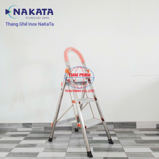 Thang Ghế Gia Đình Tay Vịn Inox Màu Cam Nakata VN103B
