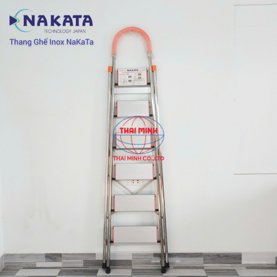 Thang Ghế Gia Đình Tay Vịn Inox Màu Cam Nakata VN106B